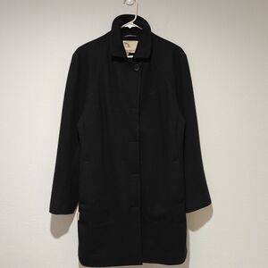 Excellent Condition Icebreaker Women's Mayfair Wool Jacket Coat W-XL Black Long